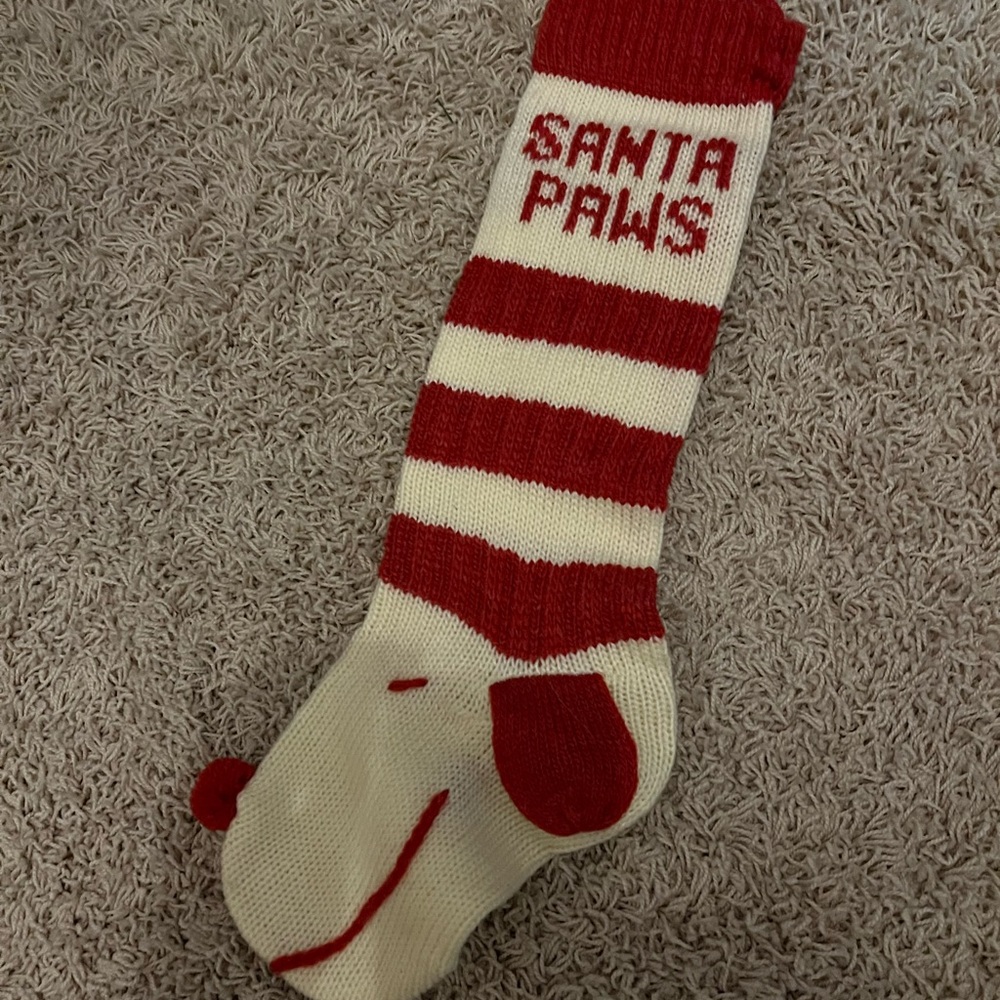 Santa Paws Christmas stocking